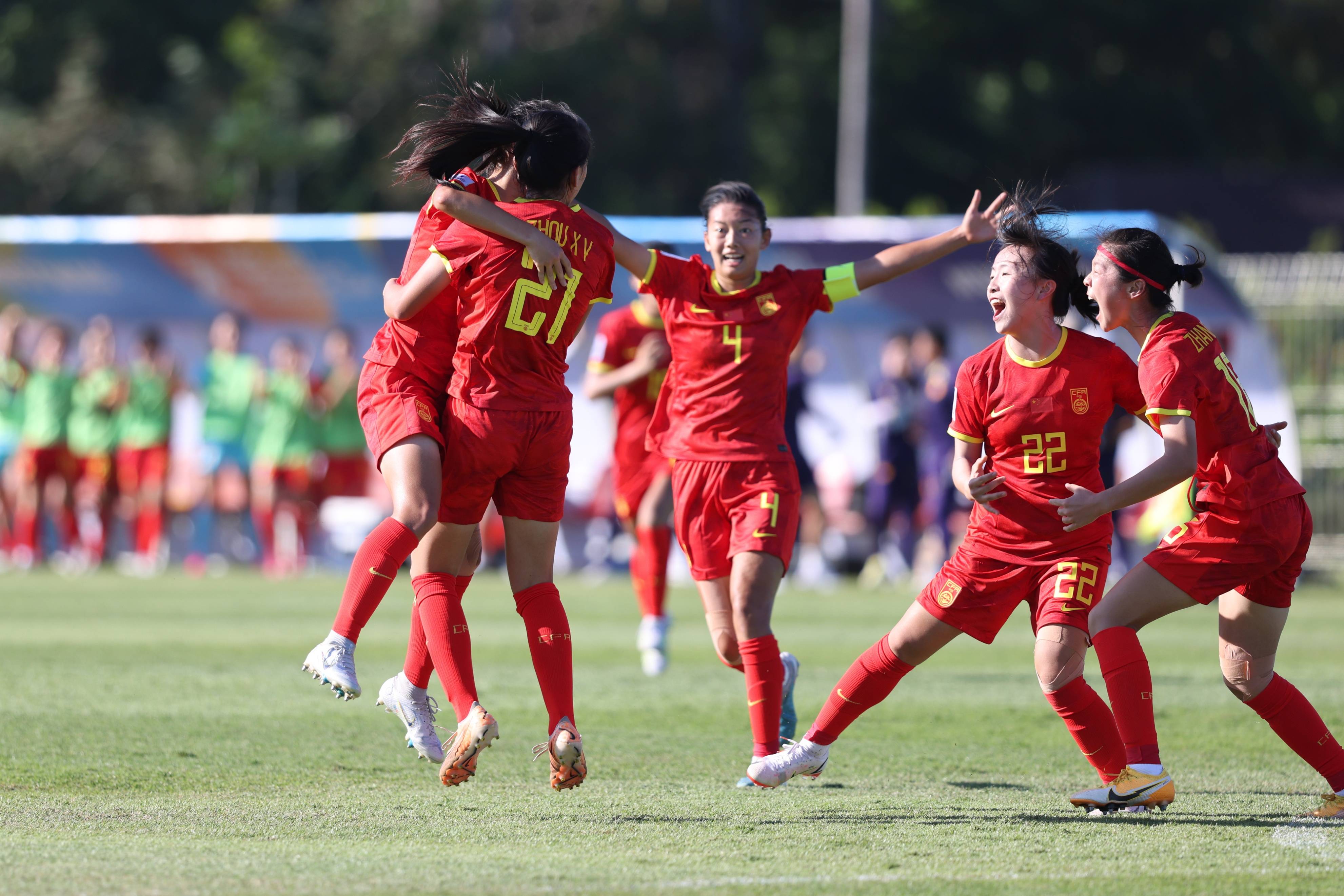 女子足球赛事成绩发布，中国女足战胜对手